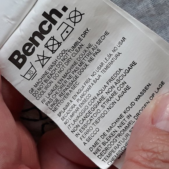 Bench Womens Short-Sleeved Hoodie with Black/White Cartoon Graphic Print, Sz. M - Picture 12 of 14